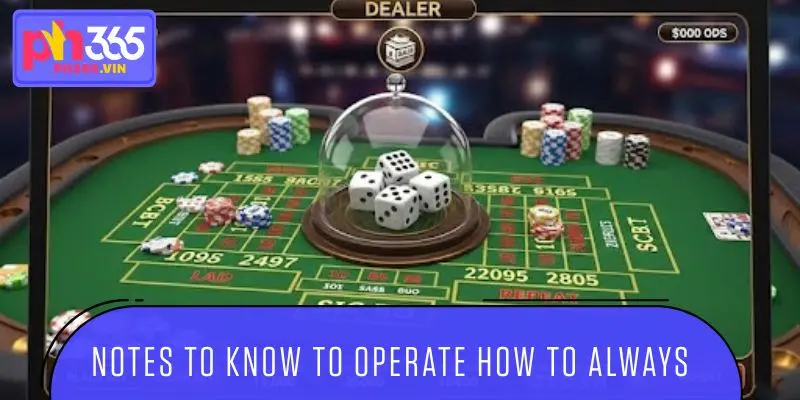 Notes to know to operate how to always win in SicBo