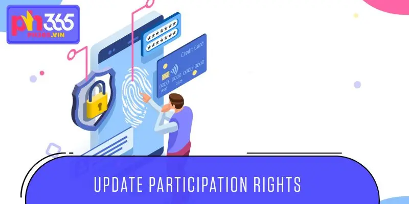 Update participation rights when creating account